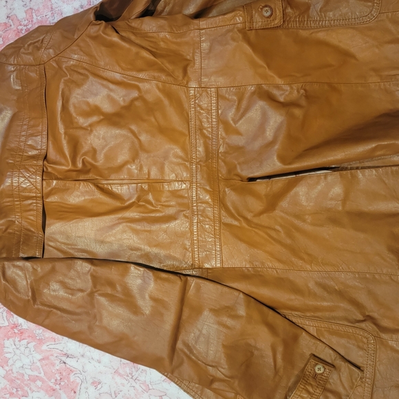Brown Leather Jacket - Picture 4 of 6